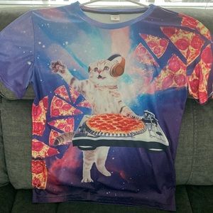 Pizza Cat DJ T-Shirt - XL